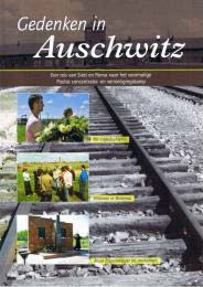 Brochures Gedenken in Auschwitz